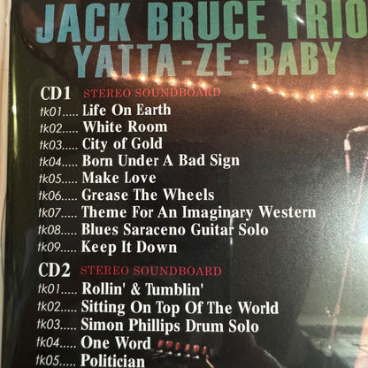 JACK BRUCE TRIO / YATTA - ZE - BABY 1992 OSAKA JAPAN (2CD)