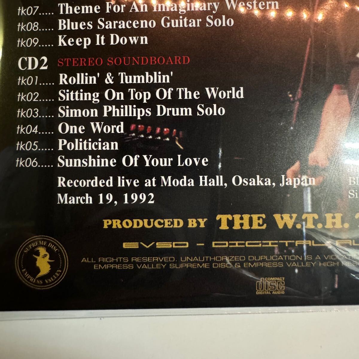 JACK BRUCE TRIO / YATTA - ZE - BABY 1992 OSAKA JAPAN (2CD)