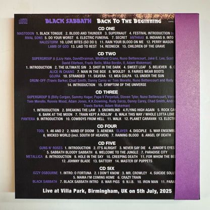 BLACK SABBATH / THE LAST SUPPER Back To The Beginning Last Show Stereo Soundboard 6CD Button badges Limited Box Set