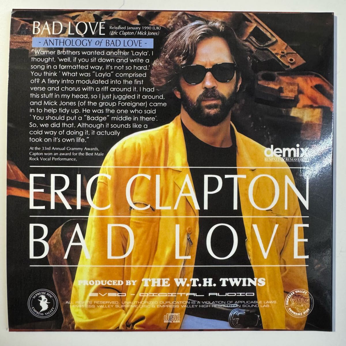 ERIC CLAPTON / Anthology of BAD LOVE demix (CD)