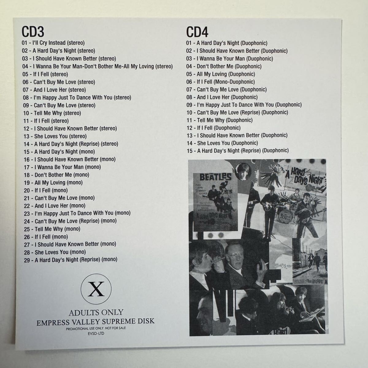 THE BEATLES / A HARD DAY’S NIGHT studio sessions captain acid remaster (4CD)