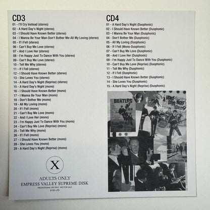 THE BEATLES / A HARD DAY’S NIGHT studio sessions captain acid remaster (4CD)
