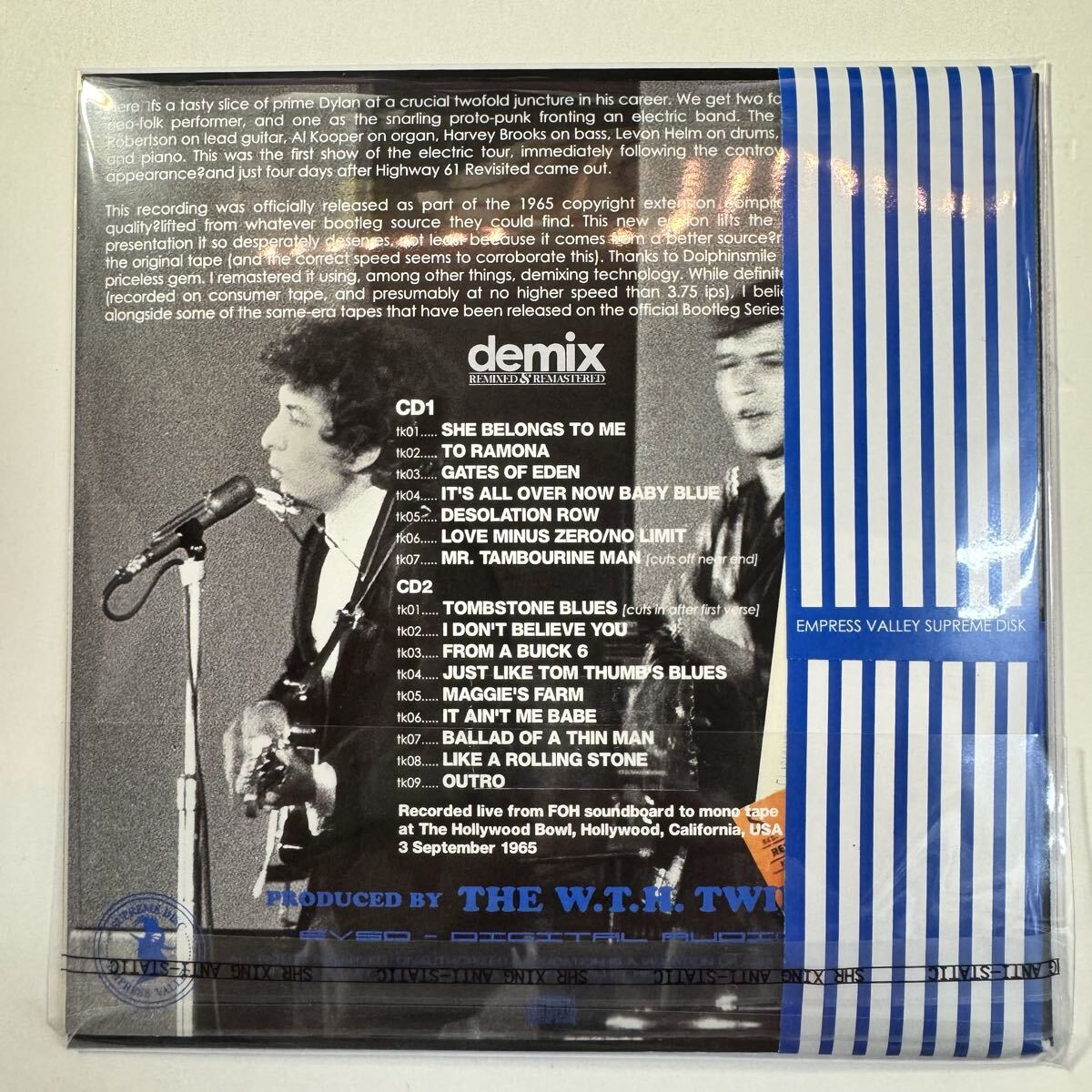 BOB DYLAN / LIVE AT THE BOWL ‘65 (2CD) Hollywood Bowl Demix