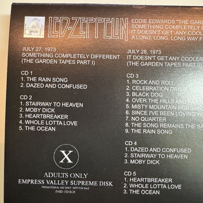 LED ZEPPELIN / EDDIE EDWARDS THE GARDEN TAPES (8CD BOX)
