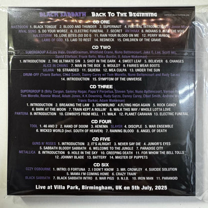 BLACK SABBATH AND FREINDS / BACK TO THE BEGINNING (6CD) Empress Valley New
