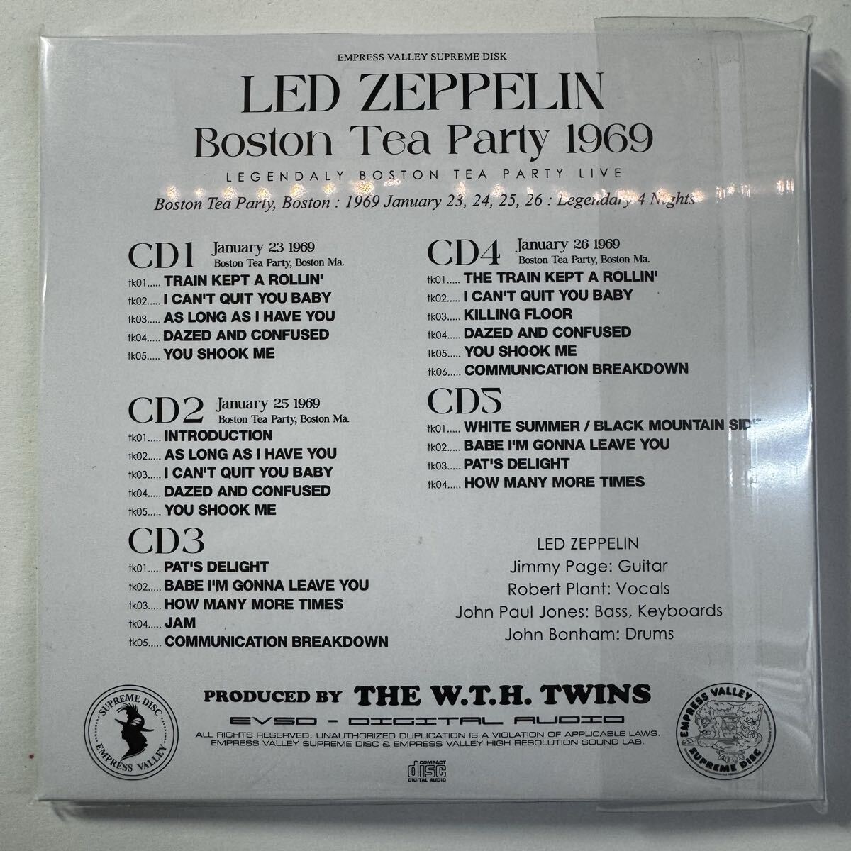 LED ZEPPELIN / BOSTON TEA PARTY (5CD)