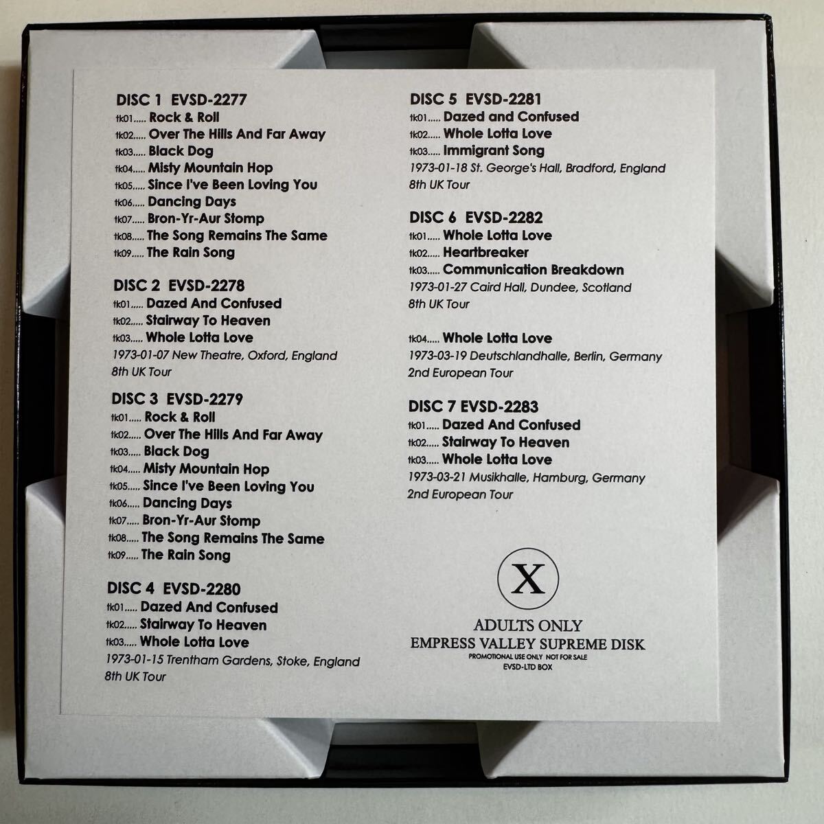 LED ZEPPELIN / THE WIZARD (11CD BOX) 1973 Empress Valley Supreme Disk
