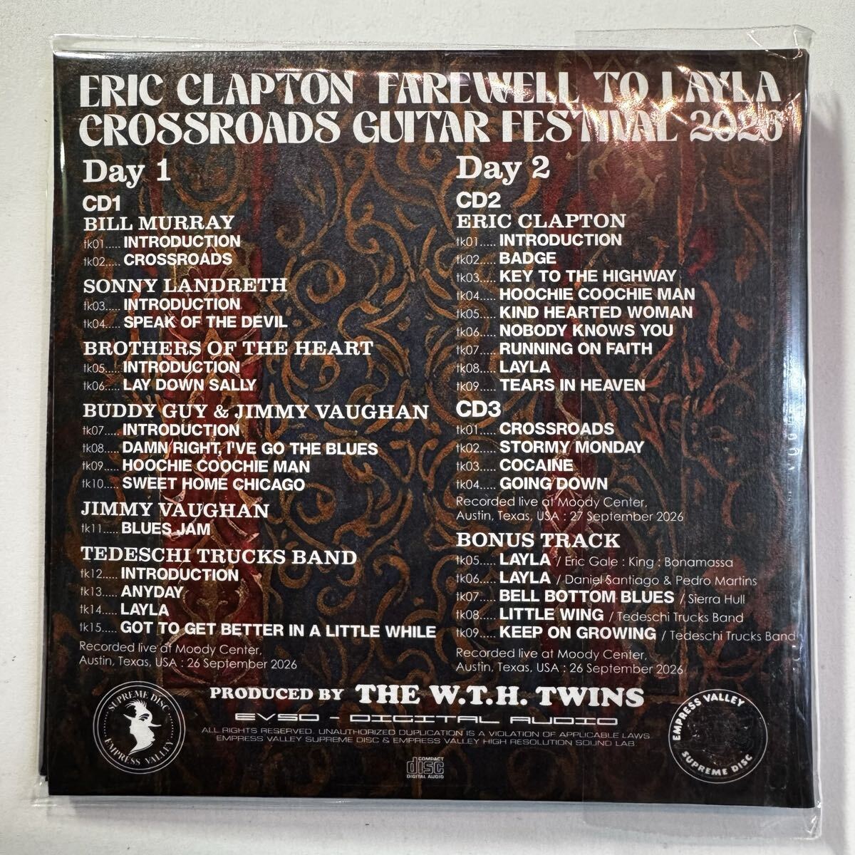 ERIC CLAPTON / FAREWELL TO LAYLA (3CD with Photo booklet)