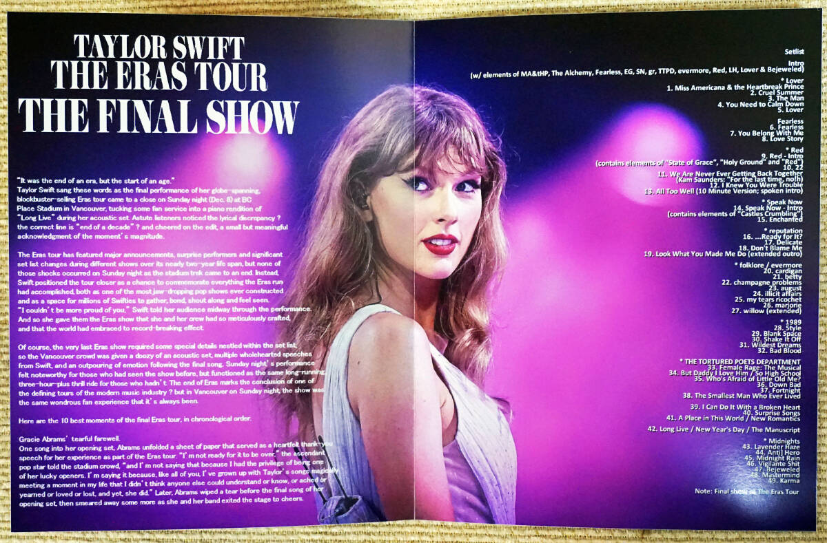 TAYLOR SWIFT / THE ERAS TOUR FINAL SHOW (1BDR)