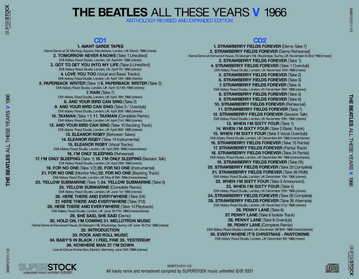 THE BEATLES / ALL THESE YEARS 1-8 Set ANTHOLOGY REVISED AND EXPANDED EDITION (16CD)