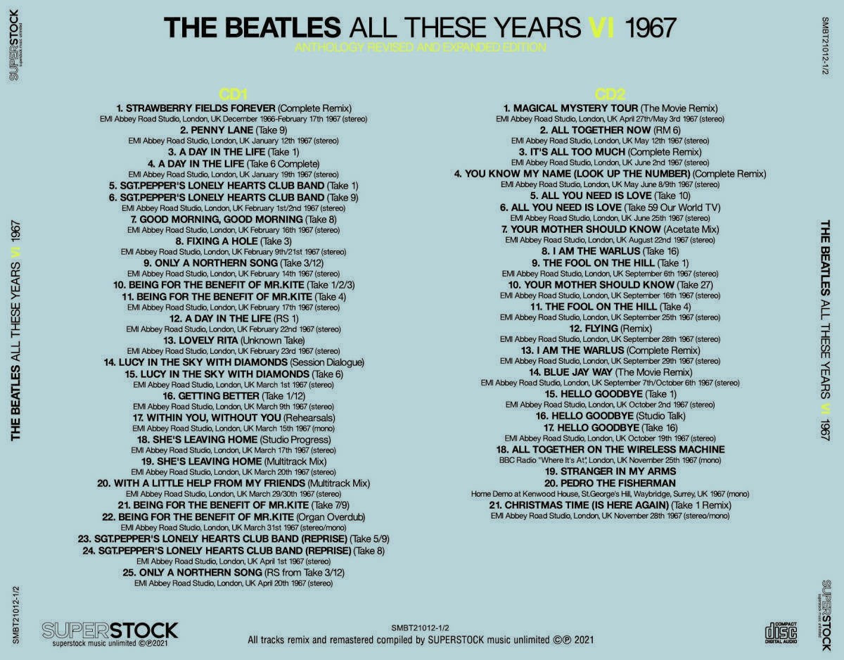 THE BEATLES / ALL THESE YEARS 1-8 Set ANTHOLOGY REVISED AND EXPANDED EDITION (16CD)