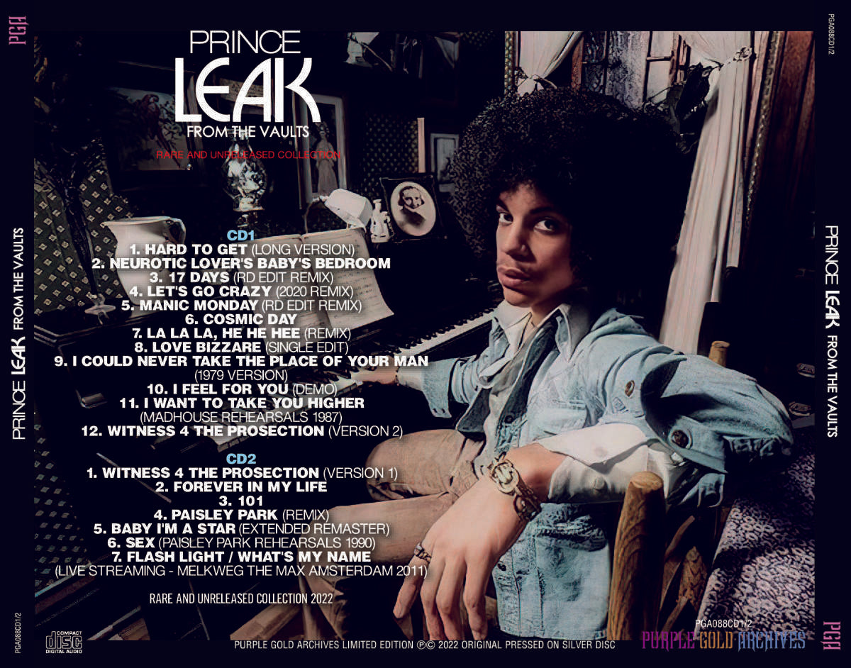 Prince / Leak + Scoop From The Vaults Rare and Unreleased Collection 2 Set (4CD)