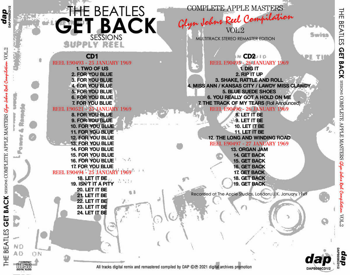 THE BEATLES / GET BACK SESSIONS ESSENTIAL TWICKENHAM & COMPLETE APPLE MASTERS (16CD) Special slipcase limited version