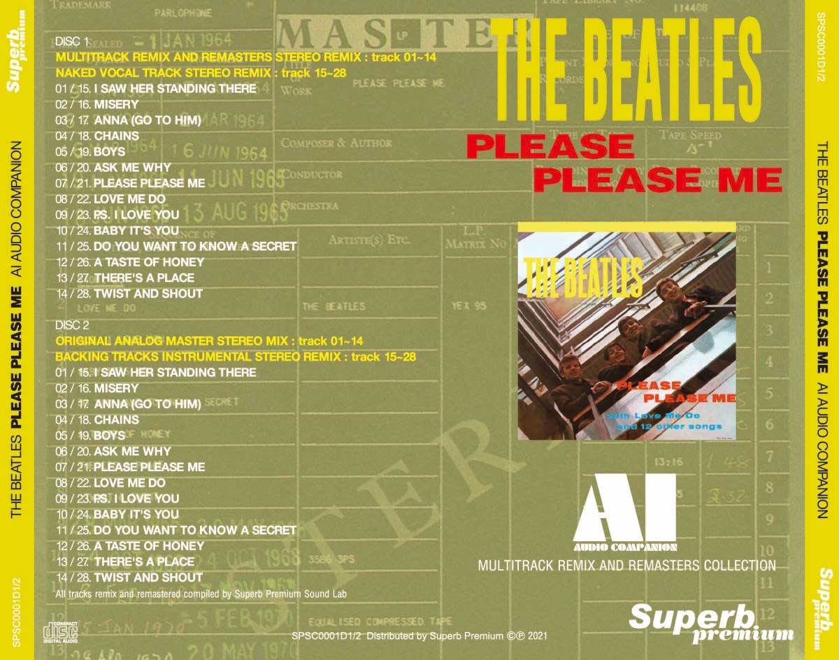THE BEATLES / PLEASE PLEASE ME & WITH THE BEATLES AI AUDIO COMPANION 2 Set (2CD+2CD)