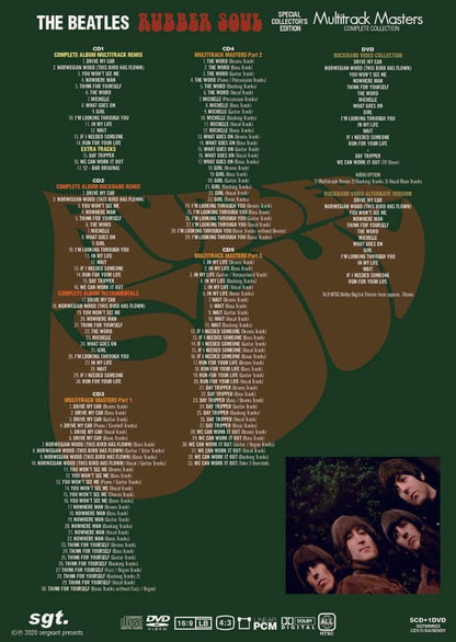 The Beatles / Rubber Soul Special Collector's Edition MULTITRACK MASTERS COMPLETE (5CD+1DVD) Set