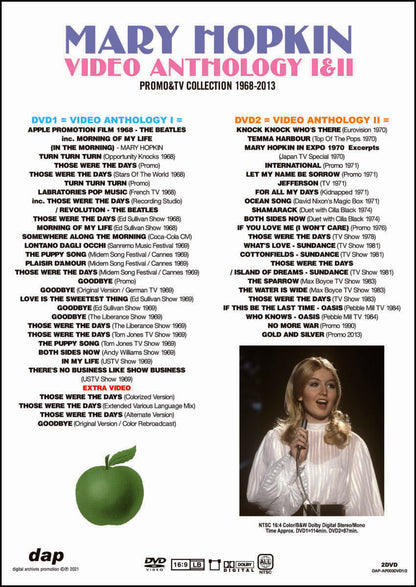 MARY HOPKIN / VIDEO ANTHOLOGY I&II (2DVD)
