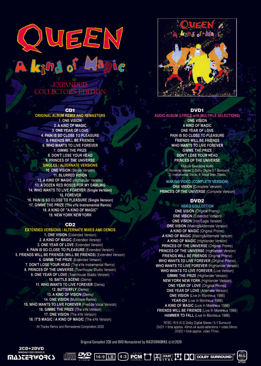 Queen / A Kind Of Magic Expanded Collector's Edition Remix (2CD+2DVD)