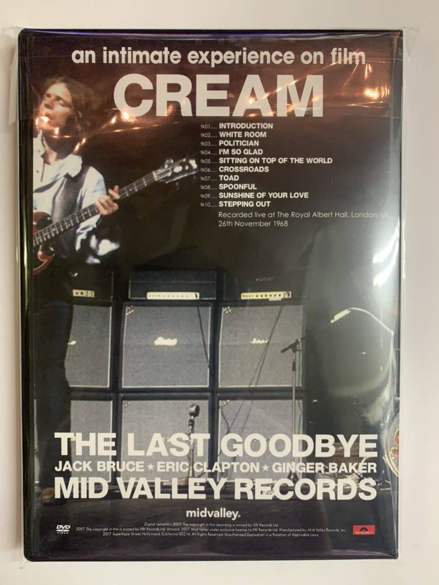 CREAM / THE LAST GOODBYE (1DVD) Royal Albert Hall 26th November 1968
