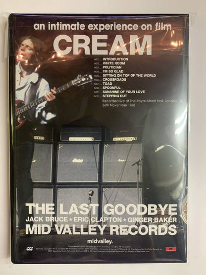 CREAM / THE LAST GOODBYE (1DVD) Royal Albert Hall 26th November 1968