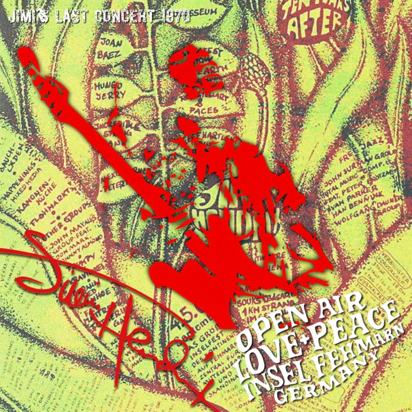 Jimi Hendrix / The Cry of Love Tour 1970 Final Love & Peace Festival Mecklenburg Bay (1CDR)