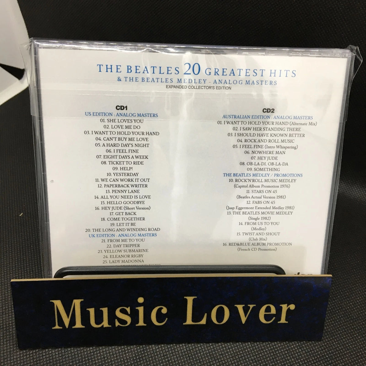 THE BEATLES / 20 GREATEST HITS & THE BEATLES MEDLEY ANALOG MASTERS (2CD)