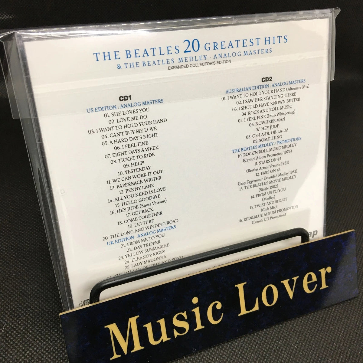 THE BEATLES / 20 GREATEST HITS & THE BEATLES MEDLEY ANALOG MASTERS (2CD)