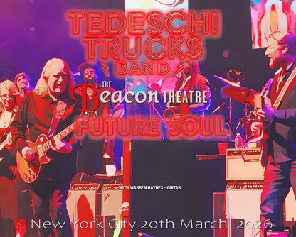 Tedeschi Trucks Band / Future Soul 2026 Tour New York City 20th March 2026 (3CDR)